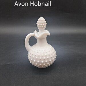 Avon Hobnail Milk Glass Pitcher
